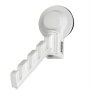 Bathlux Multi Hanger For Towels With Vacuum Suction Cup Wall Mountable Suspension Type 2KG Maximum Load Colour White Retail Box Out Of Box Failure