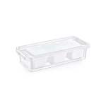 3 Compartment Flat Grand Organiser Box White