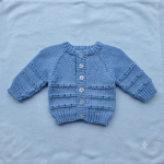 Knitted Baby Jersey – Blue