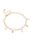 Goldair Gold Multicoloured Diamante Hoop Earrings 6-PACK