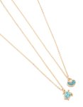 Goldair Gold Turtle & Shell Necklaces 2-PACK