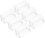 6PCS Plastic Business Card Holder For Desk Display Single-layer Desktop