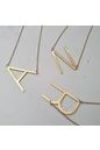 Capital Letter Necklace - T