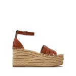 Ines Espadrille Wedge Sandal -bourbon