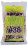 - No. 38 Rubber Bands Approx 840 Bands Box Of 10