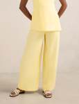 Evelyn Petite Elastic Wide Leg Pants - 16 Spring Daffodil Co-ord