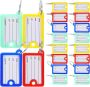 Colored Plastic Tags With Writable Number Labels Key Rings - 20 Piece