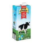 First Choice Uht Full Cream Milk 1LT