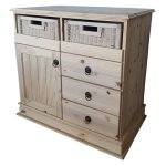 French 2 Basket Sideboard 2B 1D 3DR 930X550X900H