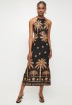 Superbalist Linen Look Halter Slip Dress - Stualised Palm Dbl Border