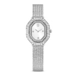 SWAROVSKI Matrix Octagon Watch Metal Bracelet Silver Tone Stainless Steel