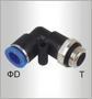 Elbow W/o-ring 8MM-1/8 M Pu Hose Fitting