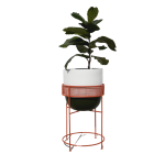 Outdoor Oromo Planter Tall - Olive Ferrograin