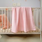 Cotton Blanket - Baby Baby Pink - 85 X 110 Cm