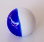 Blue & White Glass Ball 9CM