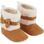 Made 4 Baby Girls Tan Suede Boot With Bow 0-3M