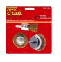 Tork Craft - Wire Brush Set 3PIECE With 6MM Shaft End/circ/cup - 4 Pack