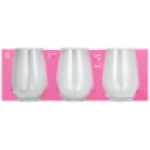 Gaia Stemless Wine Glass Large 3 Piece Set