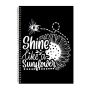 Shine 2 A4 Notebook Spiral Lined Notepad Sunflower Idea 390