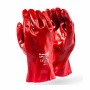 Dromex Red Pvc Open Cuff 27CM Gloves- Medium Duty GPVC/27