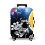 Printed Luggage Protector Cover - Astro Space Party - Xlarge