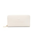 Embossed Logo Wallet -ivory