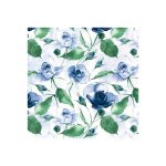 Designer Serviettes 3-PLY Powdery Roses Blue 33X33CM 1X20