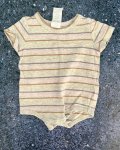 Cotton On Grey Striped Baby Grow 0 3M