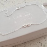 Jana 925 Sterling Silver Infinity Anklet Ankle Chain 25CM Including 3CM Extension