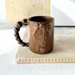 Pumping Love Heart Mug - Sand & Bronze
