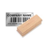 Shiny Wooden Hand Stamp 100X70MM