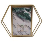 Small Gold Hexagon Photoframe