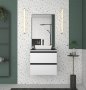 Cozimax Gaia Bathroom Vanity With Tempered Glass And Prisma Basin