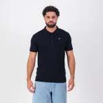 Diamond Textured Knit Ss Polo - 2XS