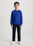 Calvin Klein Kids Chest Inst Logo Regular Blue T-Shirt - 14Y Blue