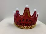 Red Happy Birthday Light Up Crown