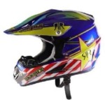 Kids Motocross Helmet - Yellow And Black