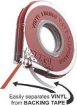 Vinyl Lining Tape 10 Meters - 6MM - Red
