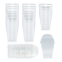 150ML Clear Dessert Cups With Lids 25 Pack