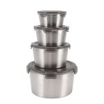 Stainless Steel Nesting Food Storage Container Set