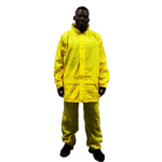 Matsafe Rainsuit Yellow Rubberized 2 Piece With Hood - Large