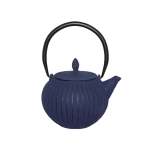 Navy Cast Iron Teapot