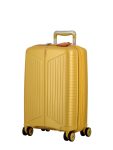 Evae 4 Wheel Carry On Trolley Yellow