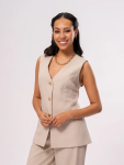 Sleeveless Tailored Waistcoat - 44 Stone