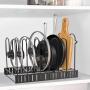 8 Tiers Iron Storage Racks Kitchen Organizer Shelf Holder Black Drain Rack Drying For Sink For Tableware Kitchen Organizer - Black