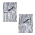 Belt Set Of 2 Tea Towels - Lily White gunmetal