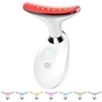 Jurp Face Neck Beauty Device 7 Color LED Face Neck Massager Multifunctional Facial Skin Care Tool Ideal For Home Skin Care