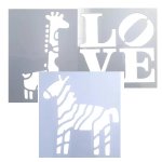 Diy Stencil Artwork NO.9 Miracle And Love 8 Piece