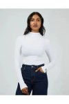 Icom Icon Mock Neck L S Top - White - Large