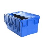 Plastic Crate Hinged Lid Sabs Approved 55L Blue Pack Of 80 AT64315-BLUE